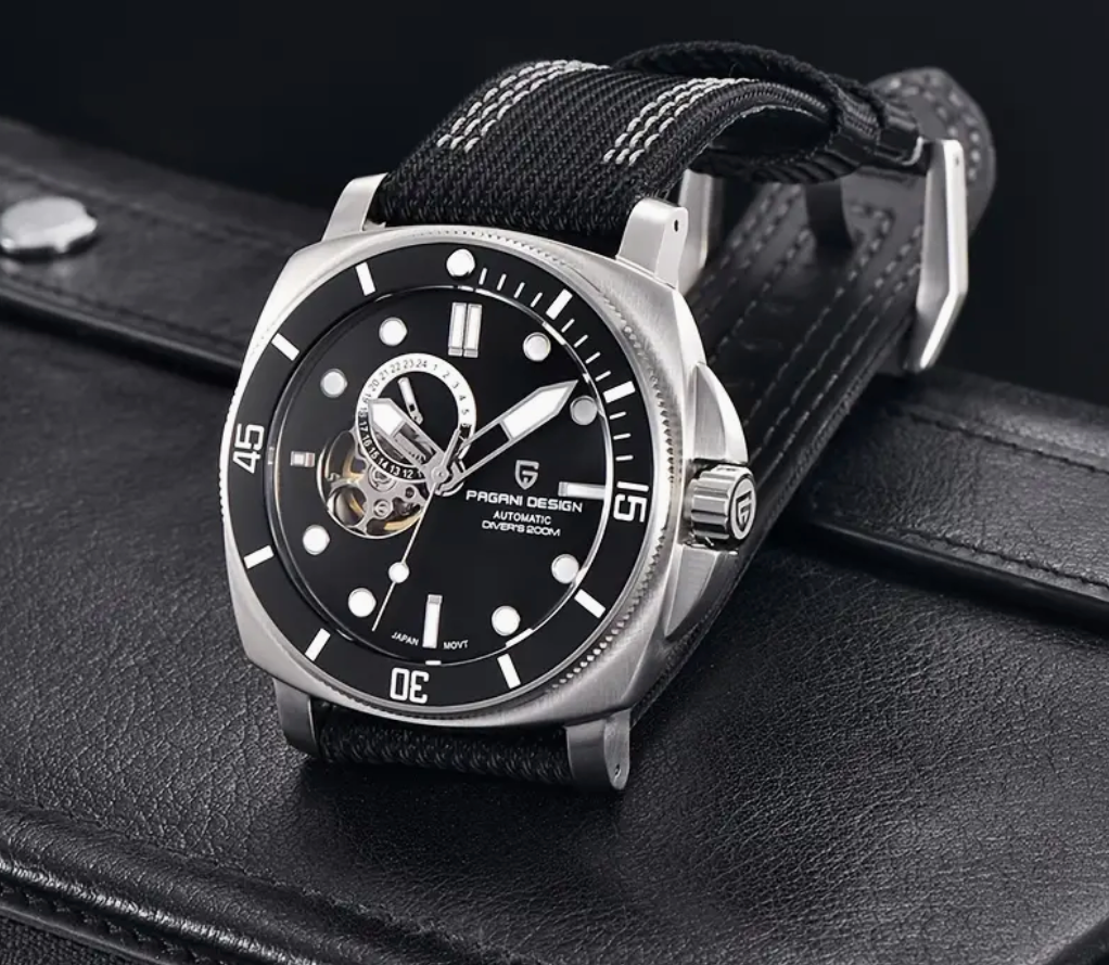 Paganis Design 43MM Black Ceramic Bezel Automatic Watch