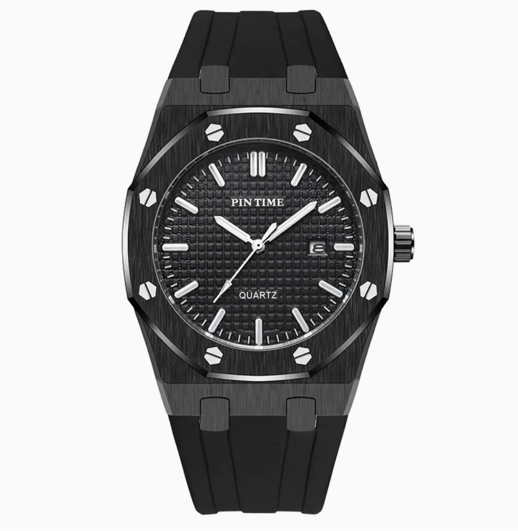 Pin Time All Black Watch