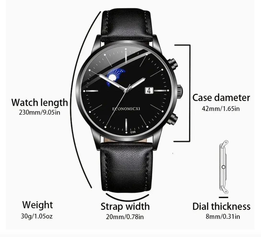 Economicx1 Social Gunmetal/White Watch