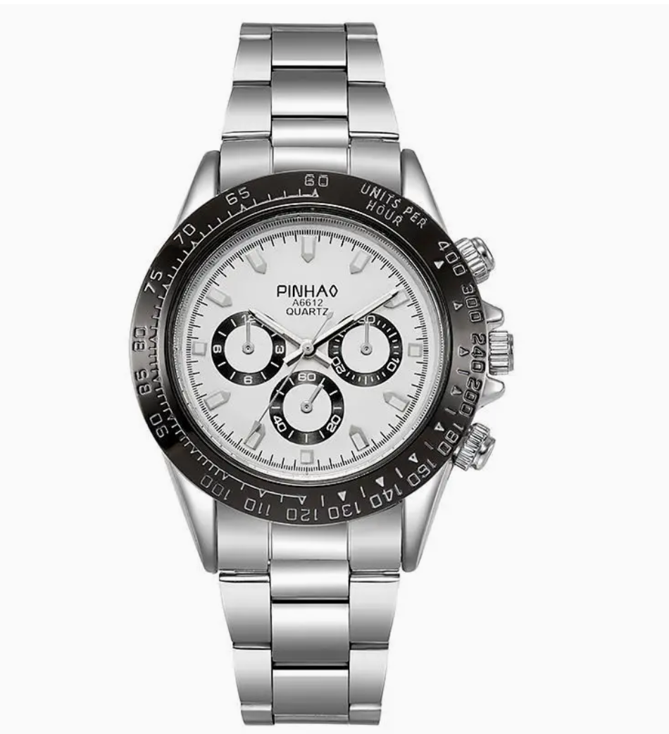 Pinhao Three Eye Stainless Steel Watch