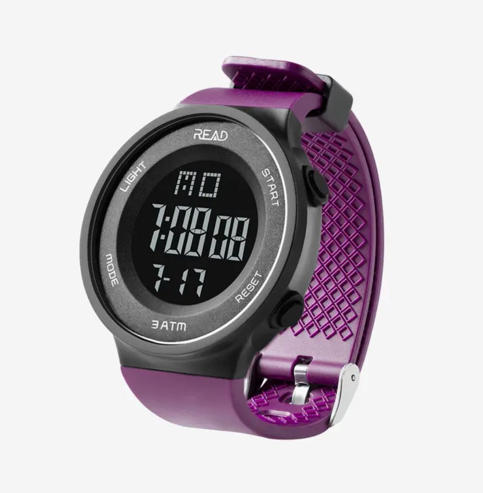 READ Purple/ Black Digital Watch