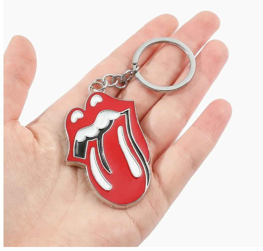 Rolling Stones Metal Keychain