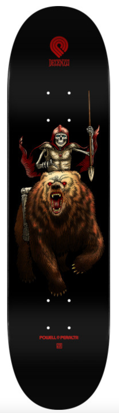 Powell Peralta Pro Scott Decenzo War Bear 8.0 Skateboard Deck