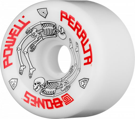 Powell Peralta G-Bones Skateboard Wheels 64mm 97a - White (4 pack)