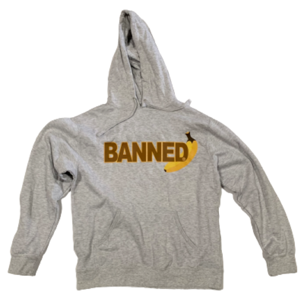 BANNED® Banana Heather Gray Pullover Hoodie