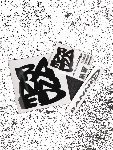 BANNED Stacked Large Sticker