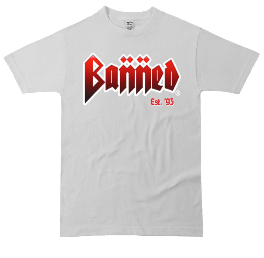 BANNED Metal Front Logo T-Shirt