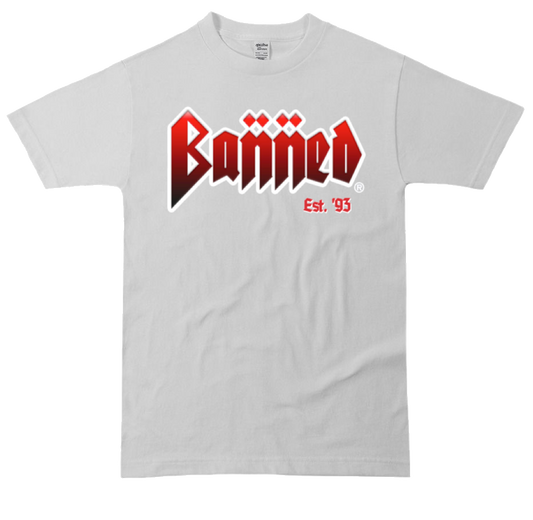 BANNED Metal Front Logo T-Shirt