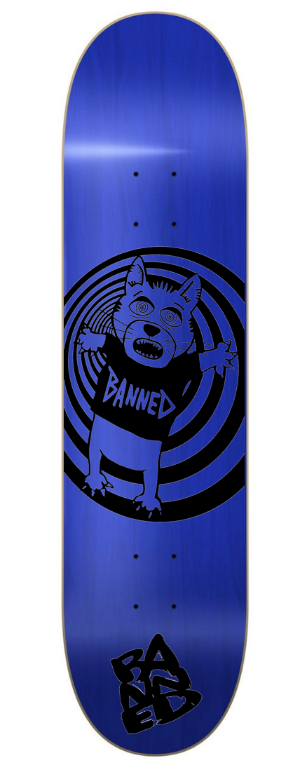 BANNED Cat Bear Skateboard Deck