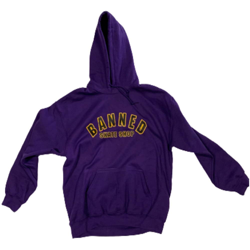 BANNED® Aged Varsity FRONT Pullover Hoodie