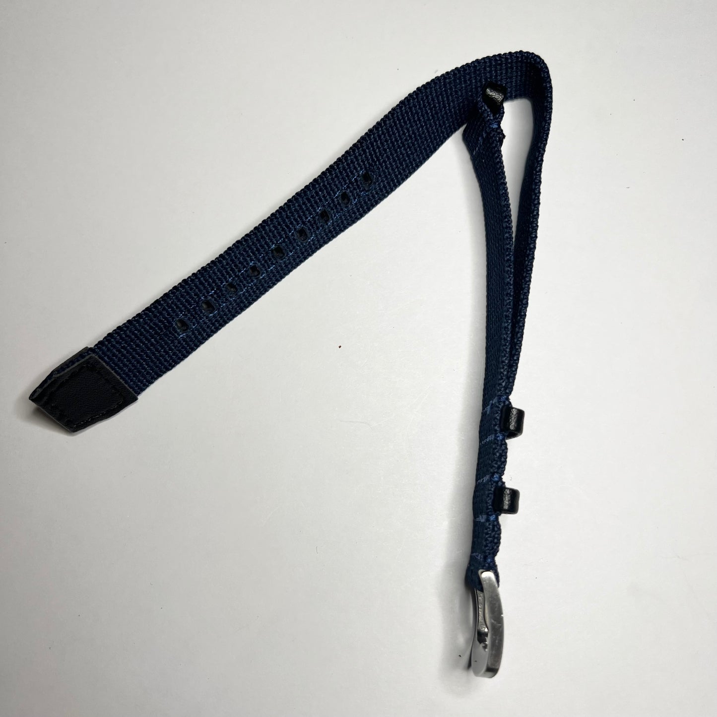 Navy & Black Leather 20mm Nylon NATO  Strap