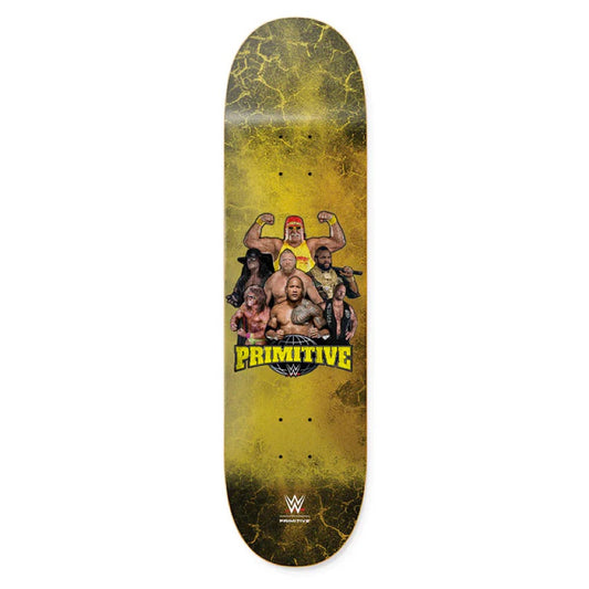 Primitive x WWE Mania Team 8.38" Gold Skateboard Deck