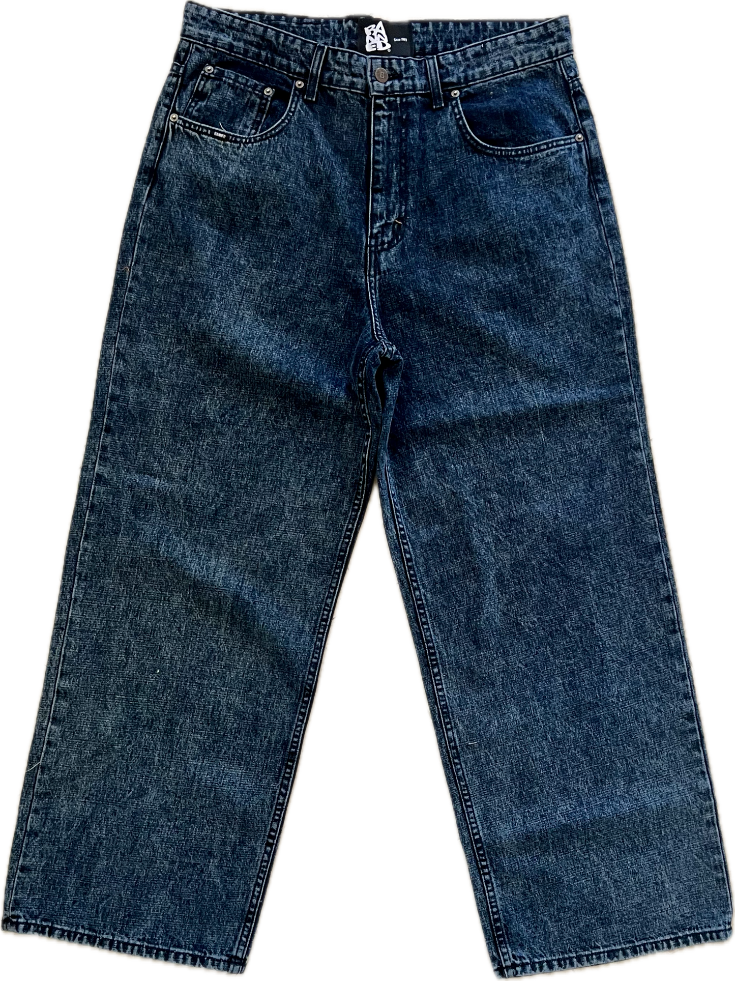 BANNED Baggy Stone Washed Blue Denim Pants