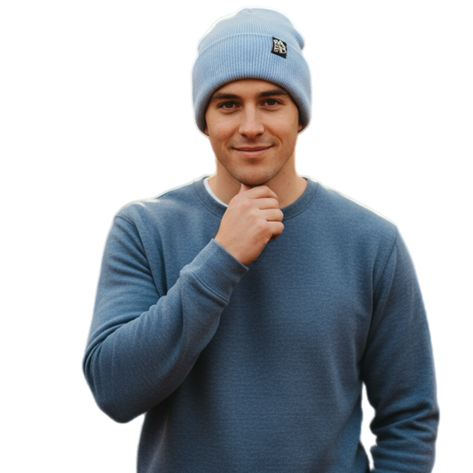 BANNED® Blue Cuffless Beanie