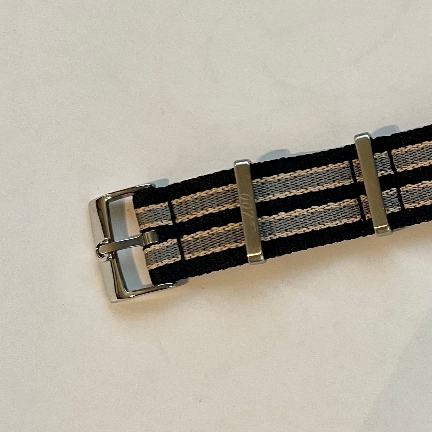 Seamaster No Time To Die NATO 20mm Raised Logo Strap