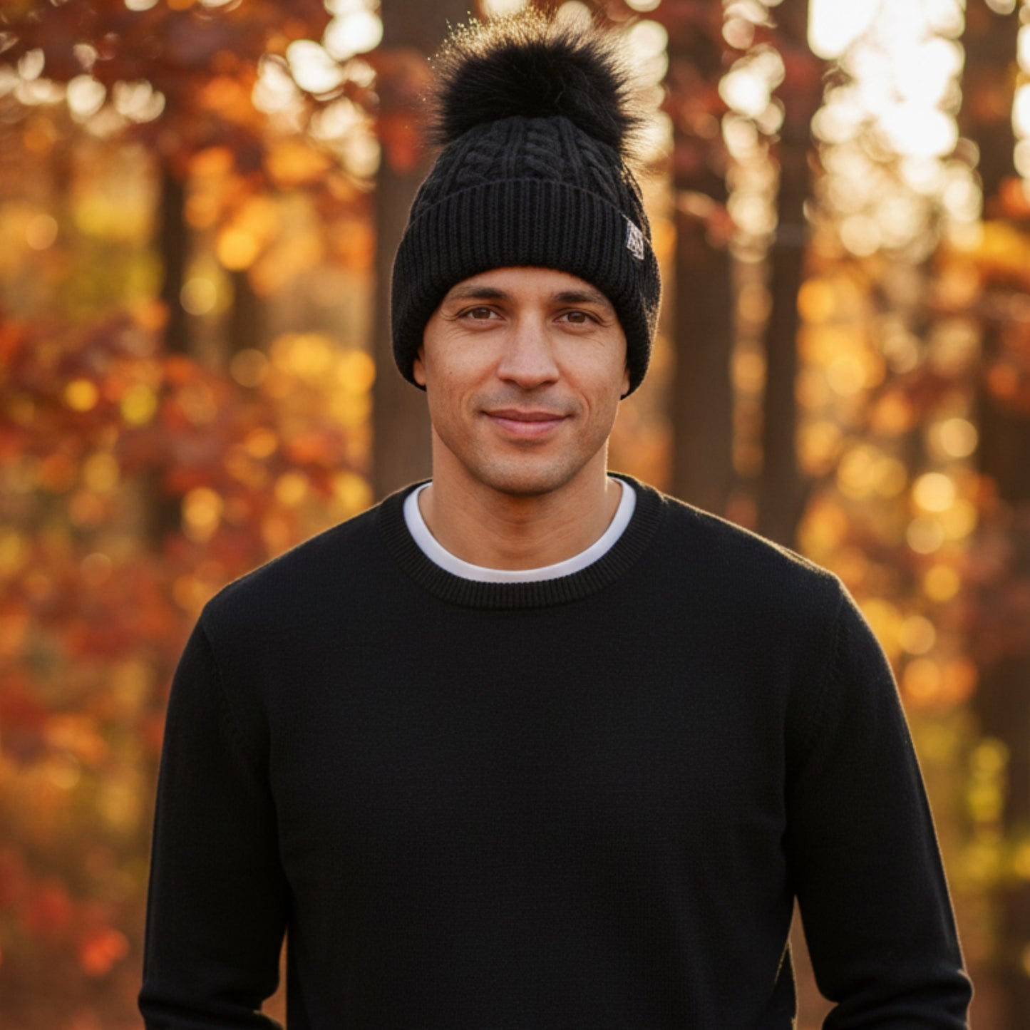 BANNED® Black PomPom Beanie