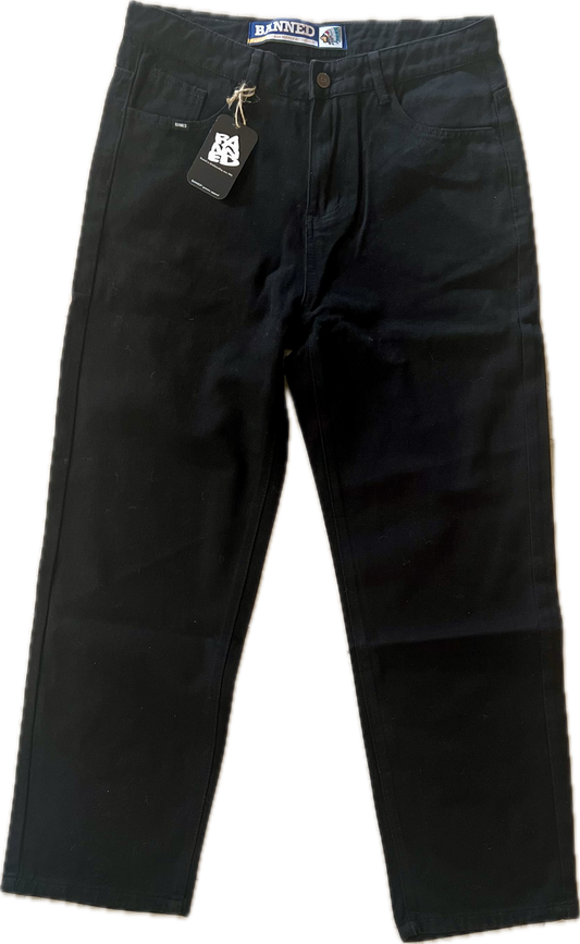 BANNED Loose Fit Black Jeans