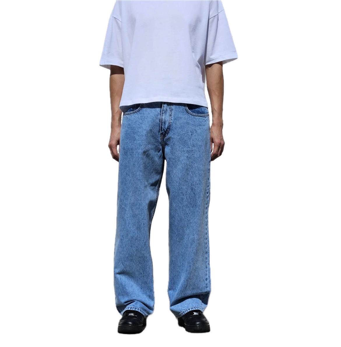 BANNED Baggy Blue Denim Acid Wash Pants