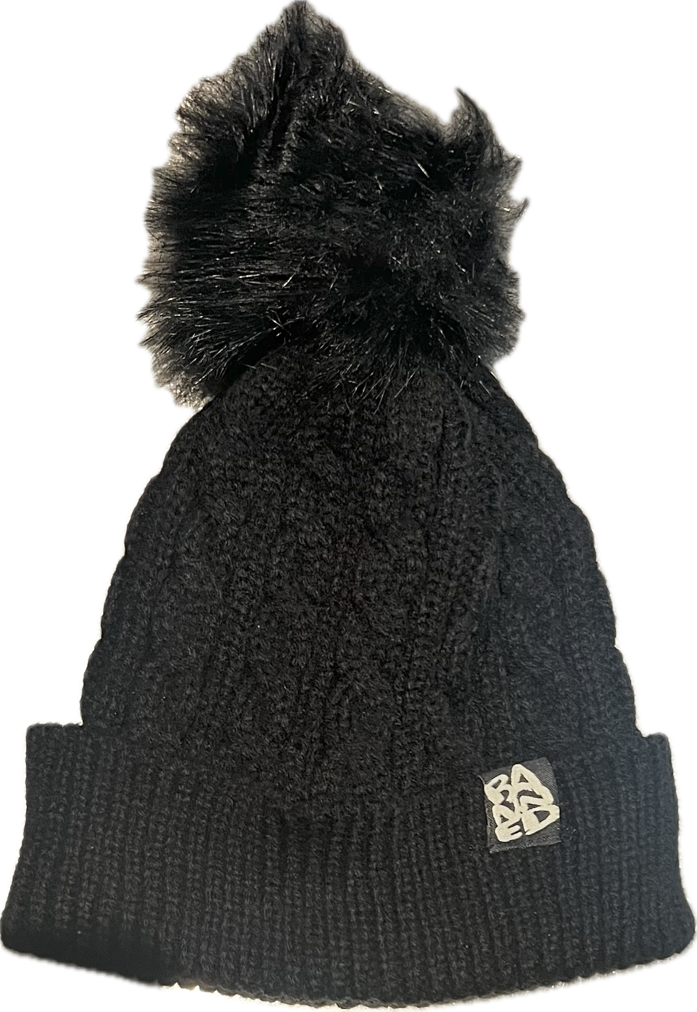 BANNED® Black PomPom Beanie