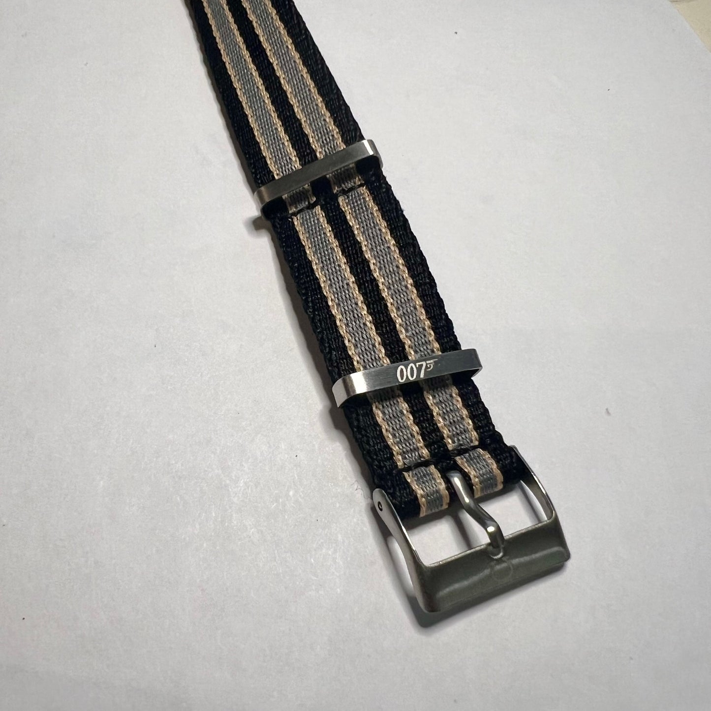 Seamaster No Time To Die NATO With Etched Logos Strap