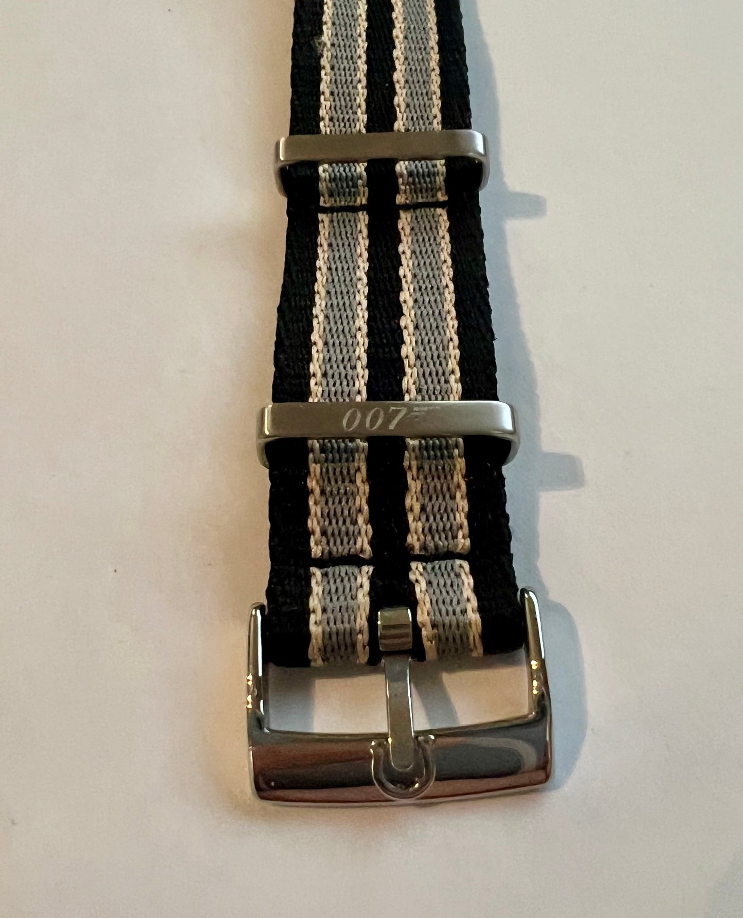 Seamaster No Time To Die NATO 20mm Raised Logo Strap