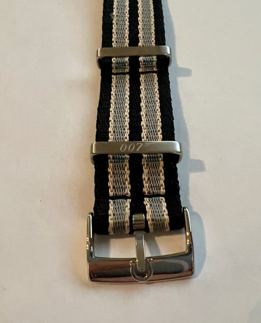 Seamaster No Time To Die NATO With Raised Logo Strap