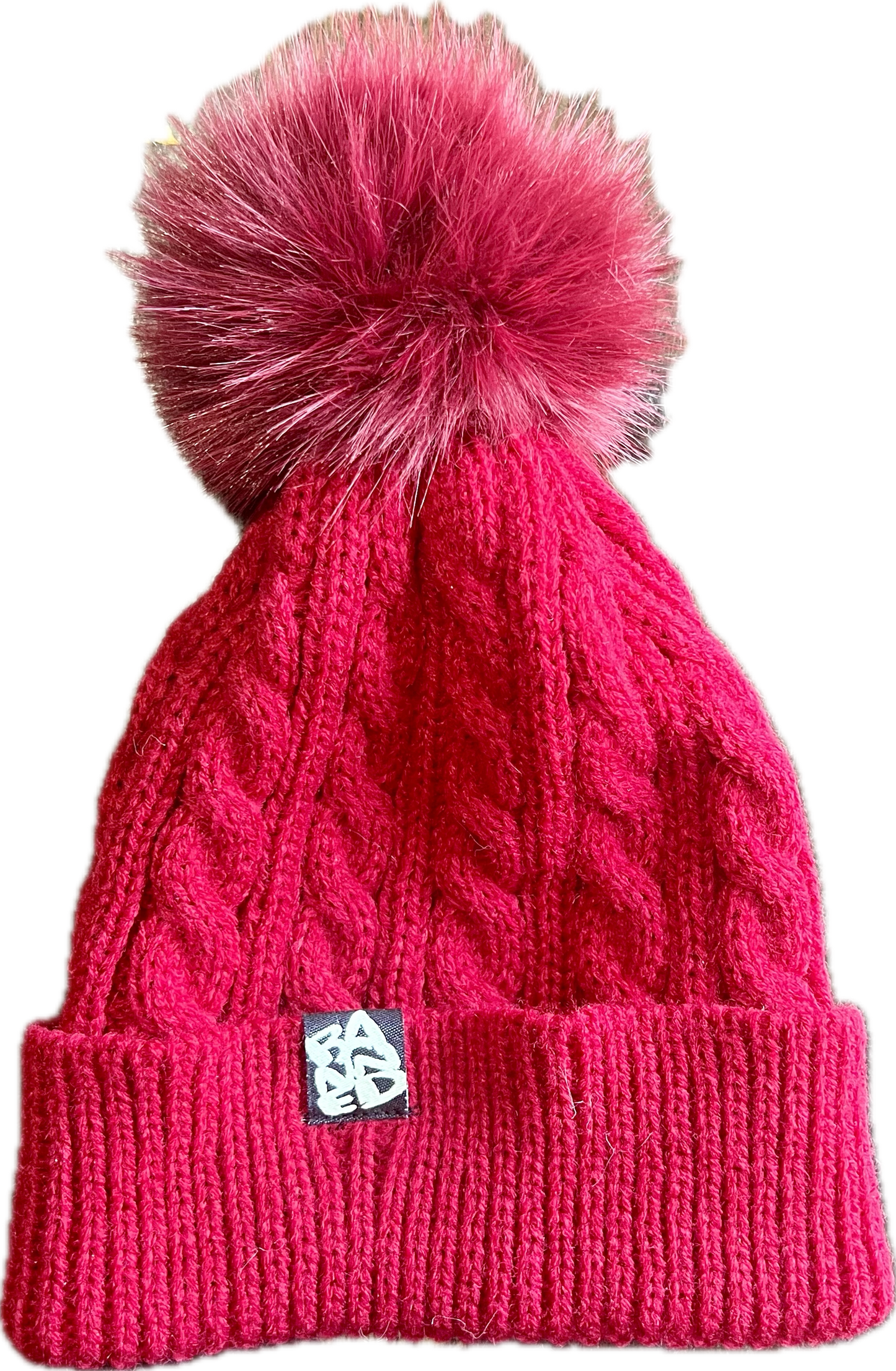 BANNED® Red PomPom Beanie