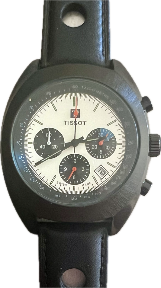 Tissot Heritage 1973 Chronograph Quartz Movement Mod All Black PVD  Watch