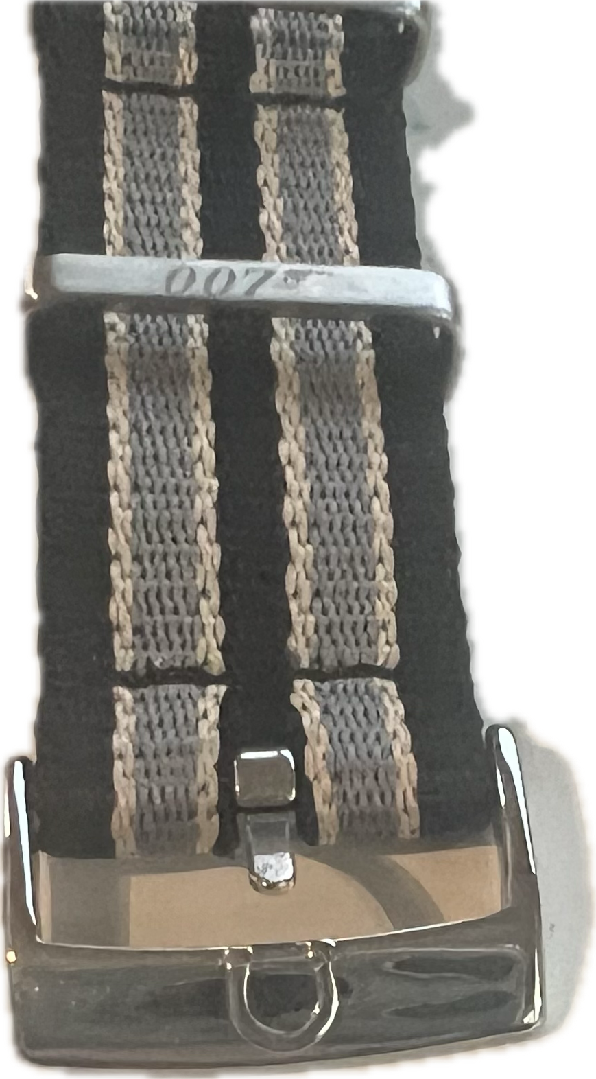 Seamaster No Time To Die NATO Raised  Logo Strap