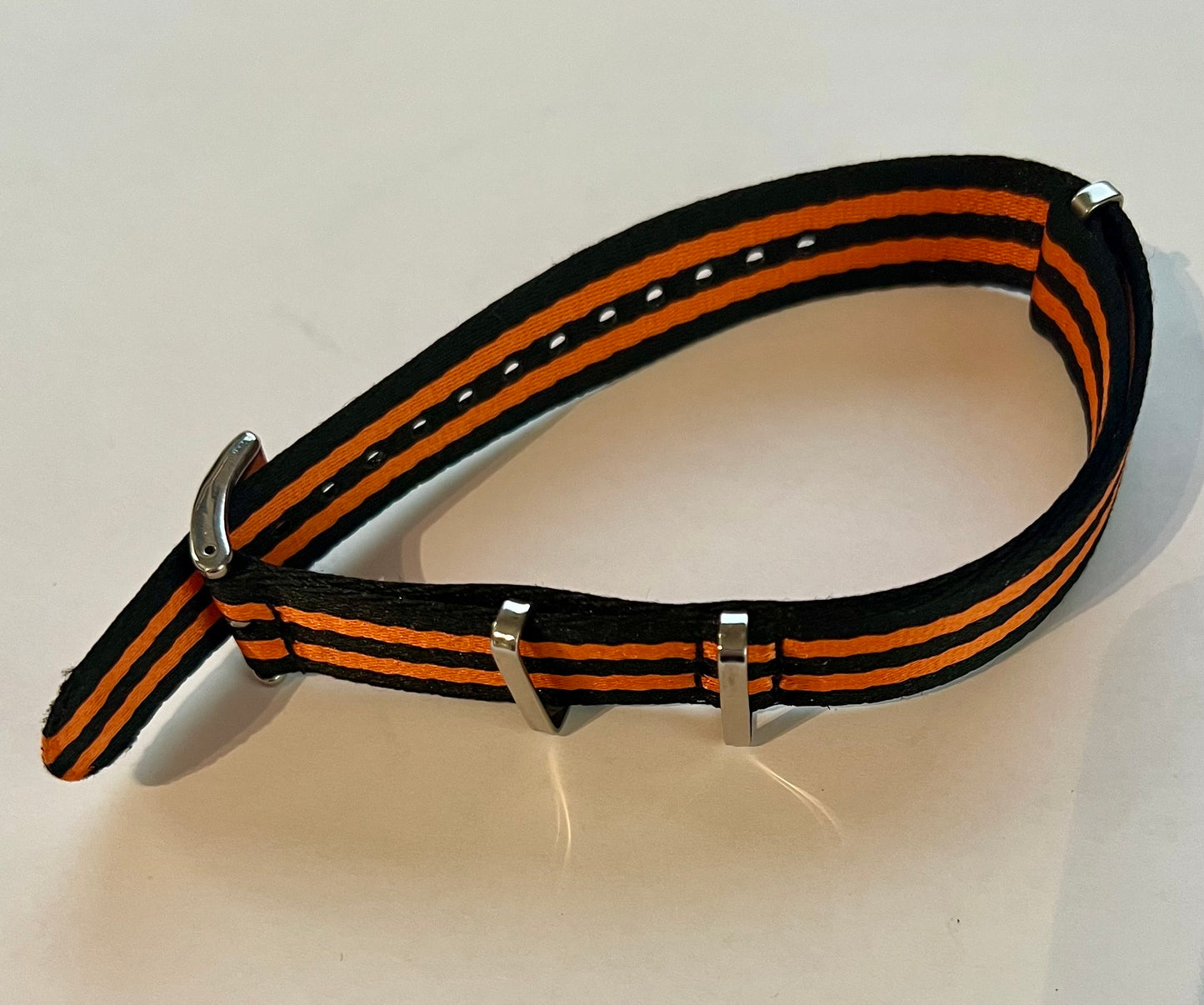 Seamaster  Bond 007 SPECTRE 300M NATO strap Orange Black 20mm w/ Logo