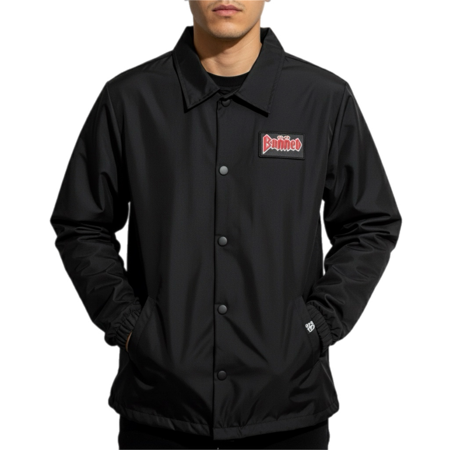 BANNED Metal Coach Jacket Black