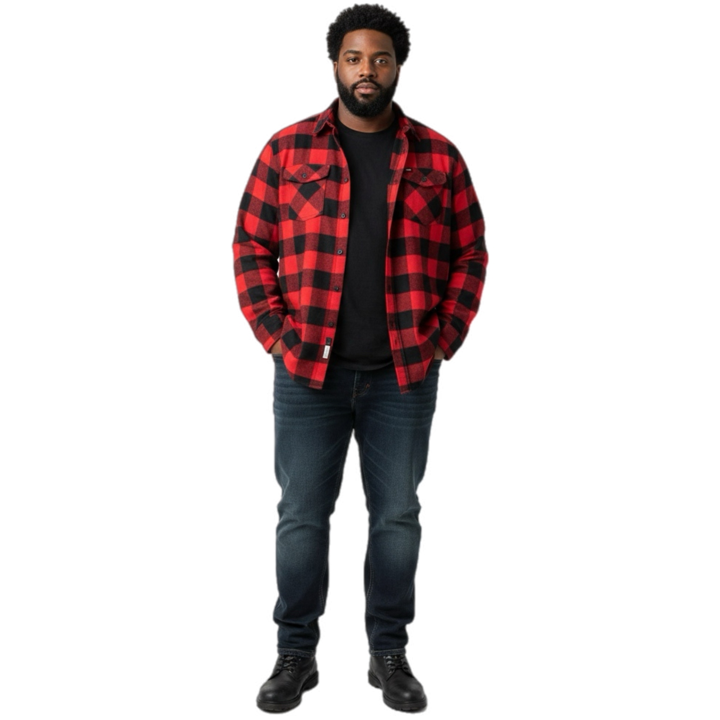 BANNED Big Bear Flannel Button Shirt