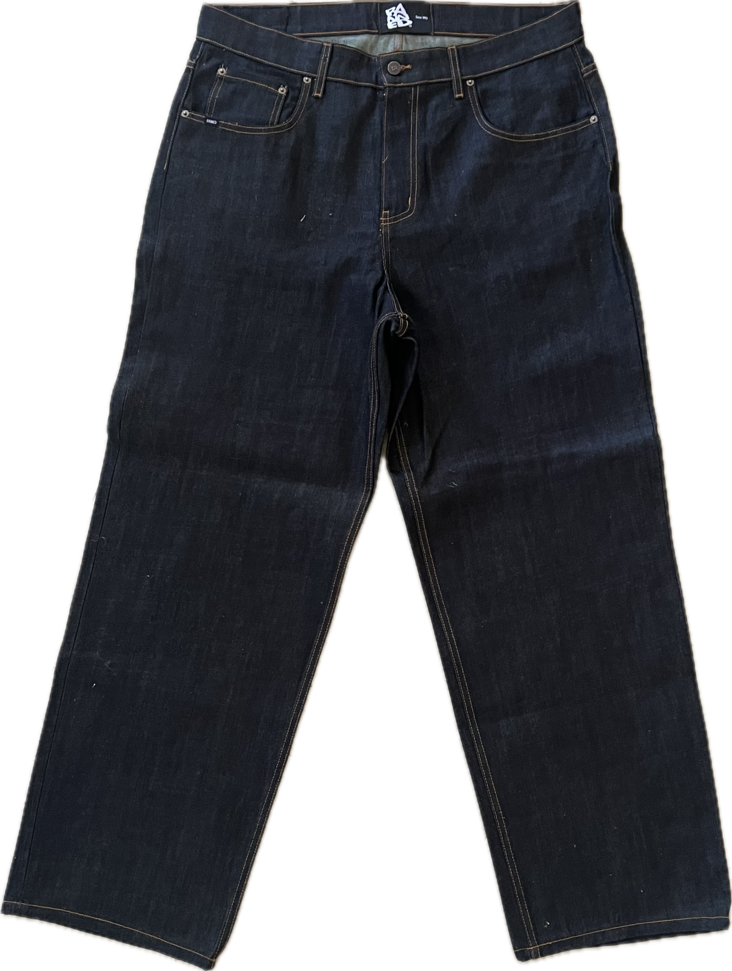 BANNED Baggy Raw Denim Pants