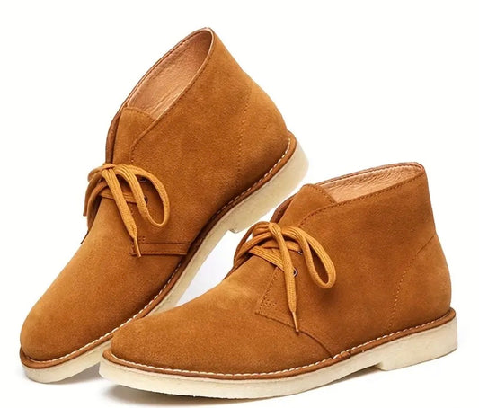 BANNED British Army Crepe Sole Camel Boots