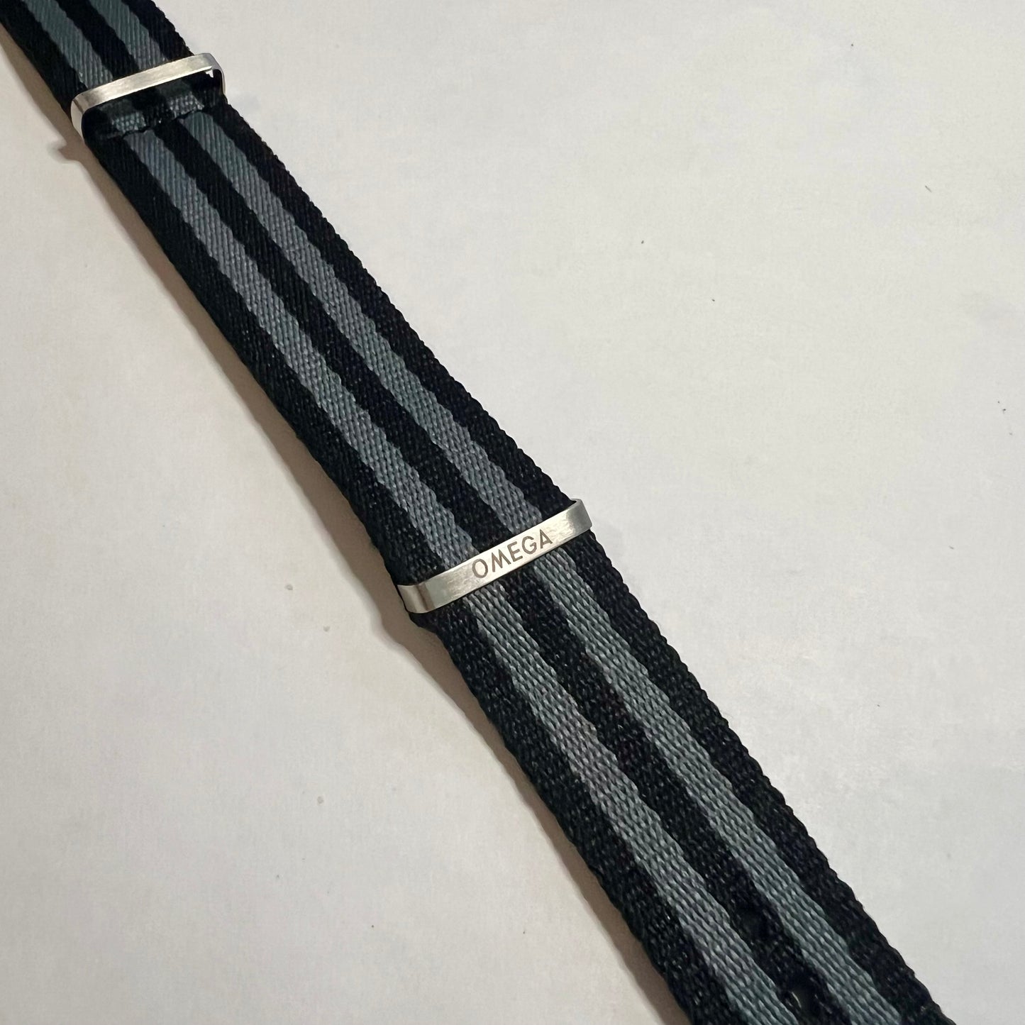 Seamaster  Bond 007 SPECTRE 300M NATO strap Gray Black 20mm WITH LogoS