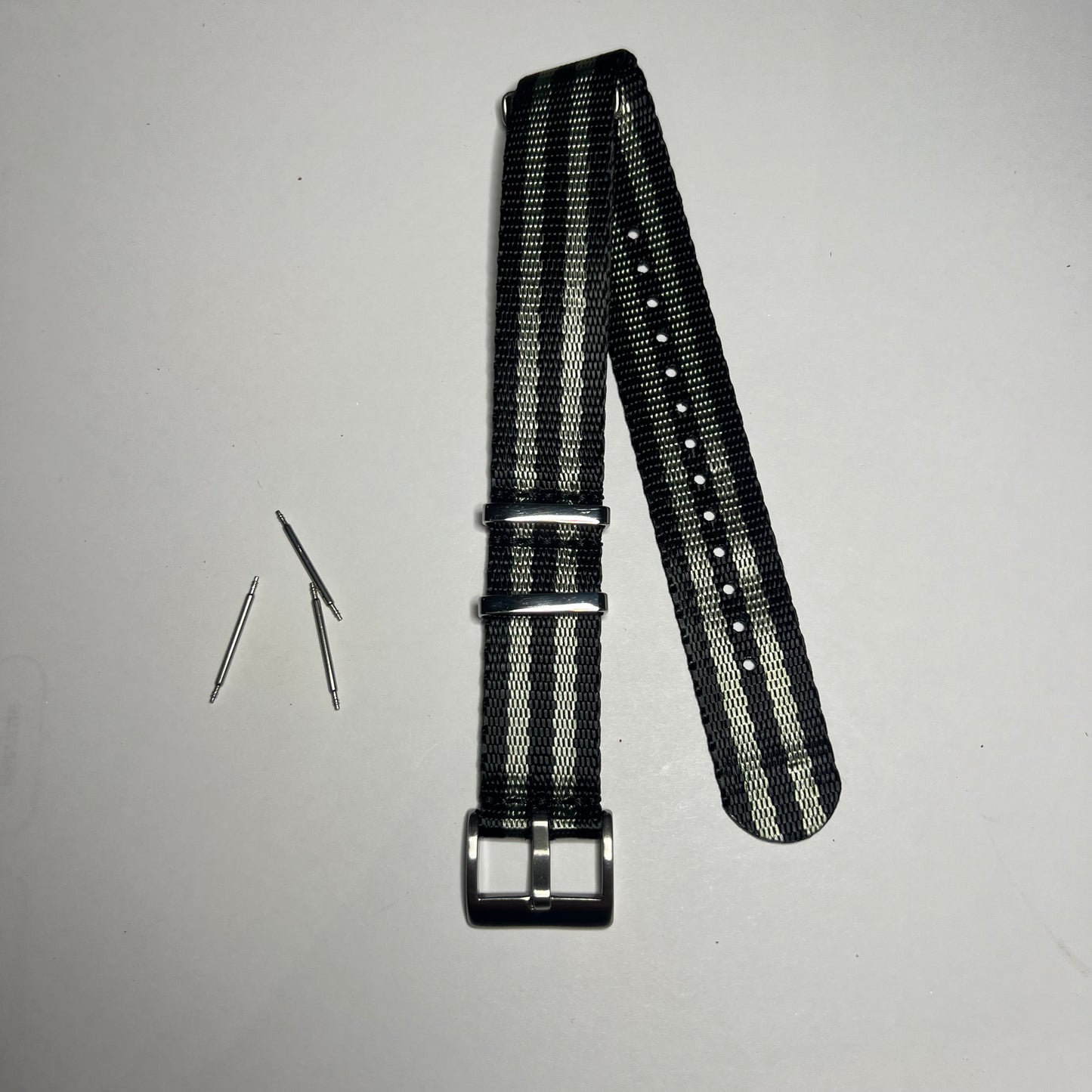 Black Olive Green 20mm Nylon NATO Strap