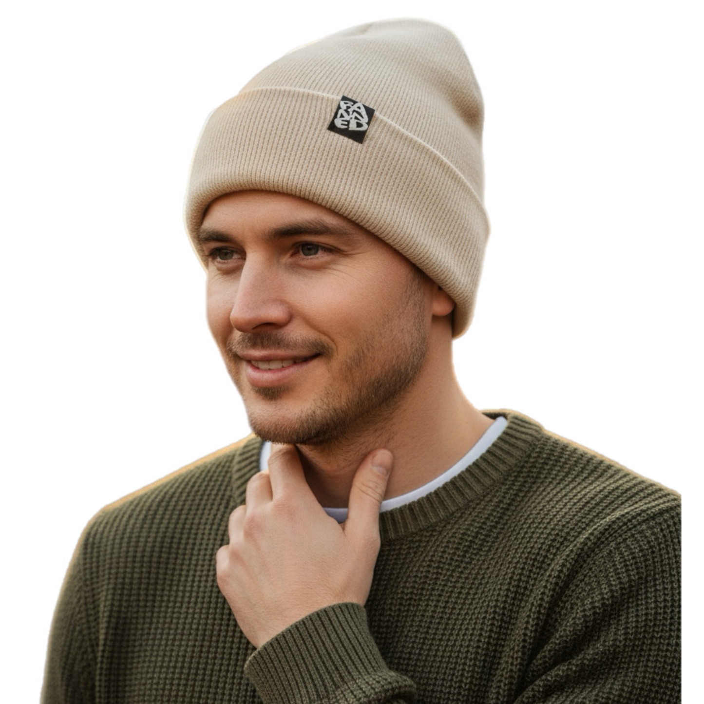 BANNED® Khaki Cuffless Beanie