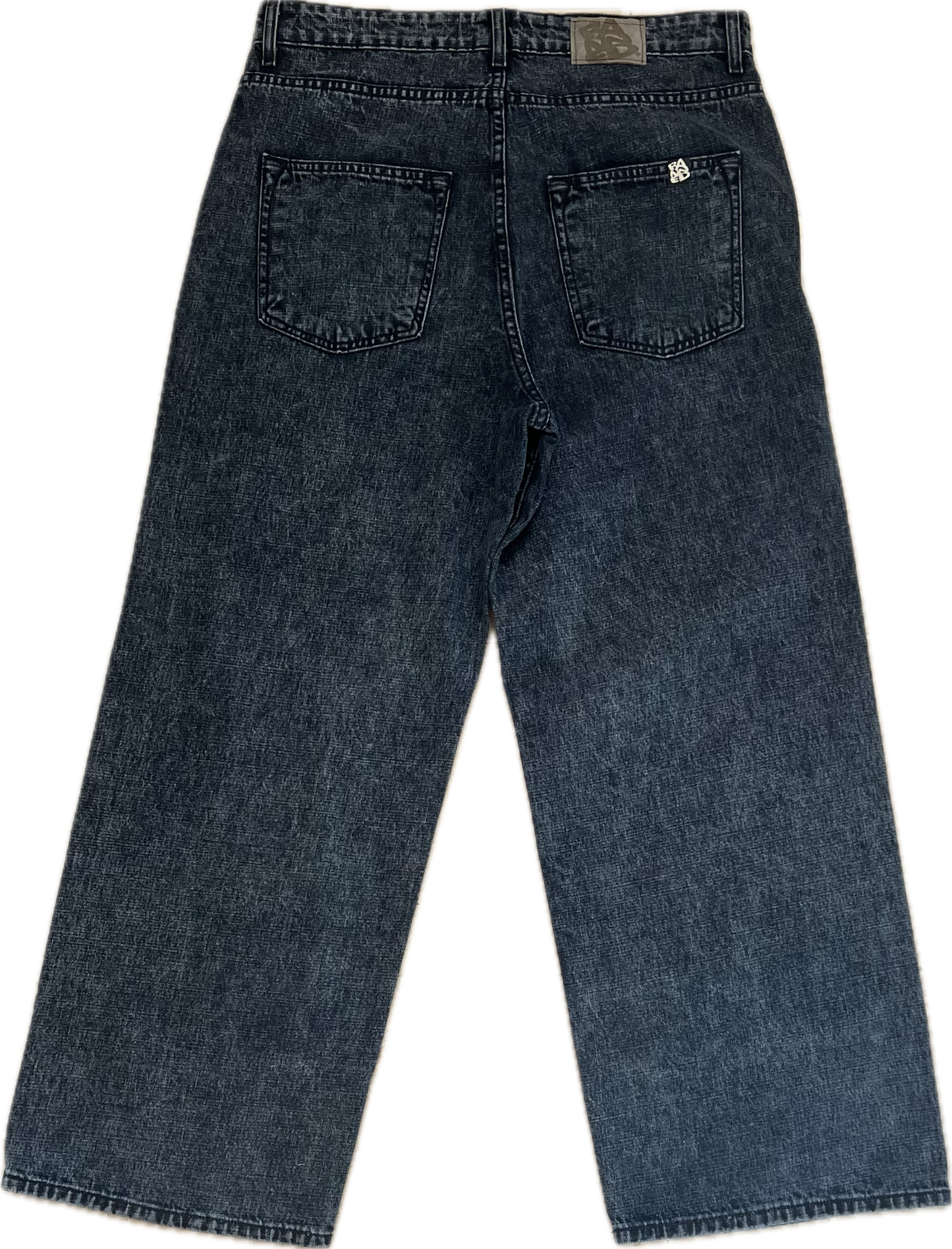 BANNED SUPER Baggy Stone Washed Blue Denim Pants