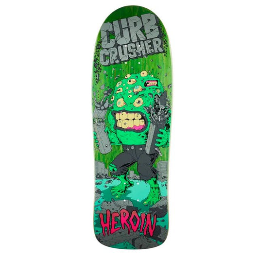 Heroin Curb Crusher XL Barf 10.25 X 32 Skateboard Deck