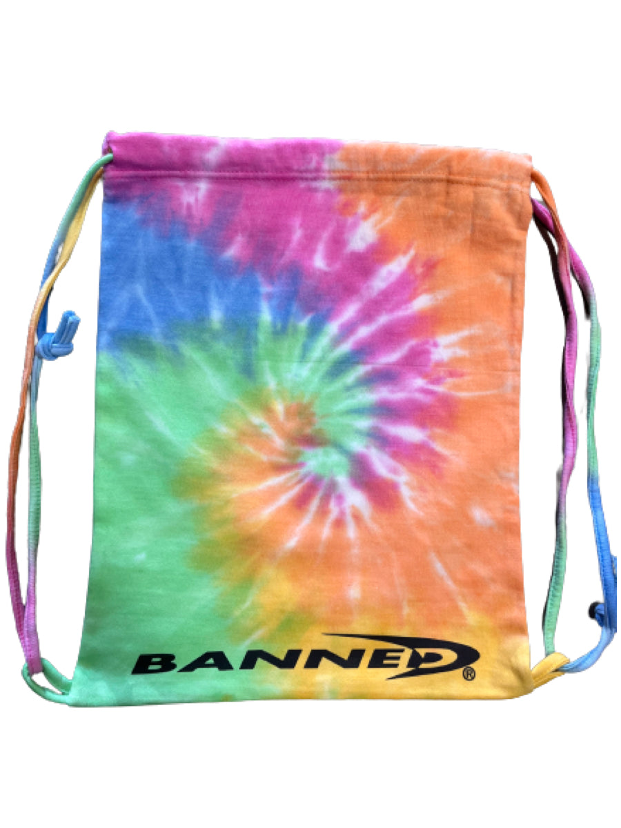 BANNED drawstring Tie Dye Bag