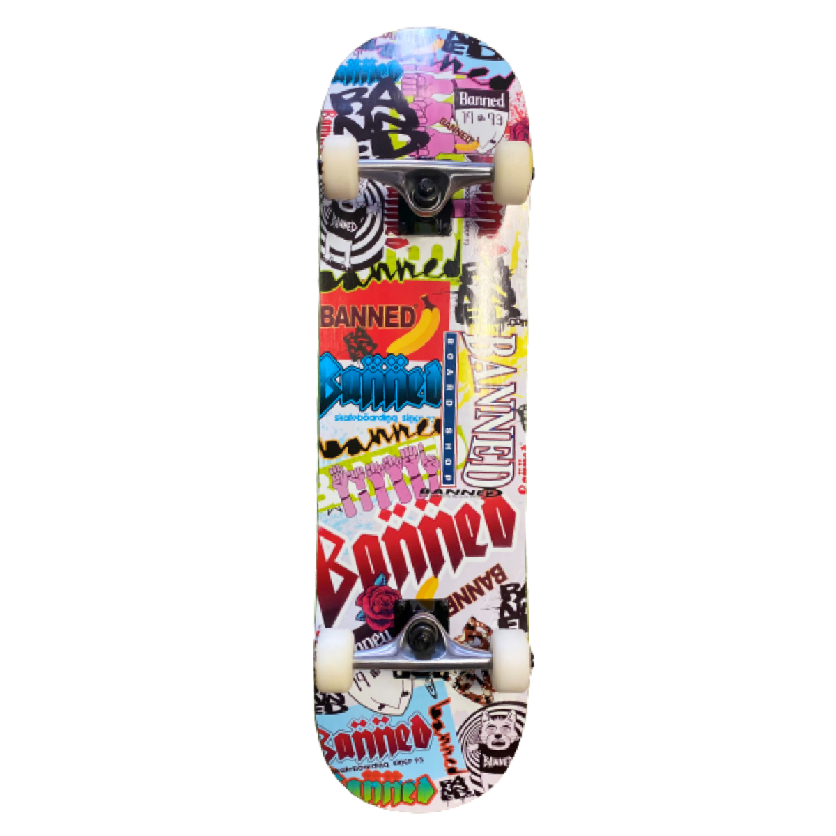 BANNED Mosaic Skateboard Complete
