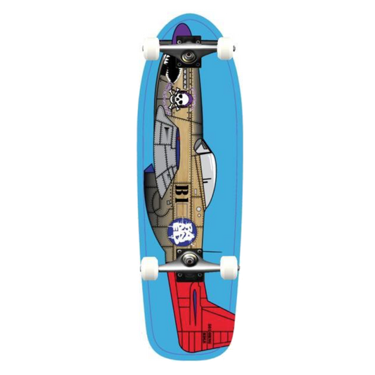 BANNED® Purple Helmet 28.82" Complete Skateboard