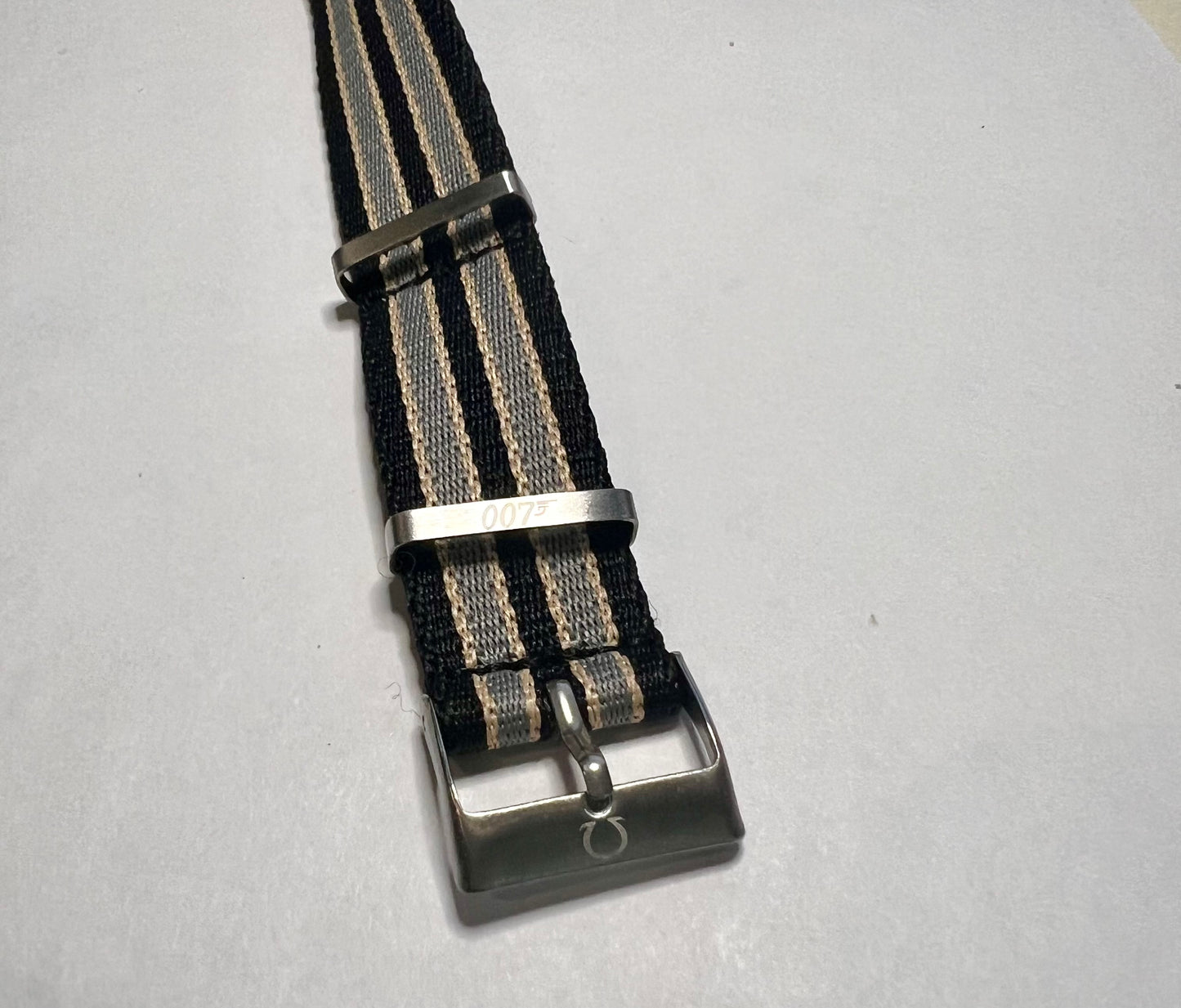 Seamaster No Time To Die NATO With Etched Logos Strap