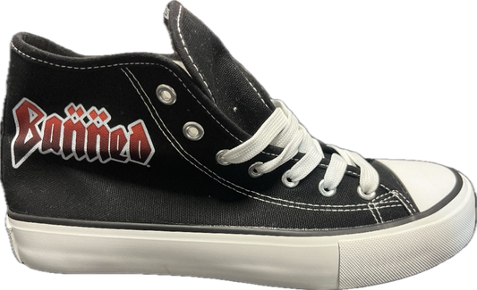 BANNED Black Metal High Top Shoes