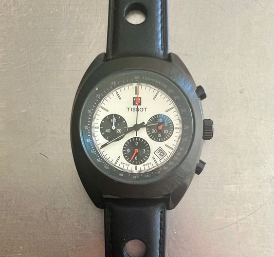 Tissot Heritage 1973 Chronograph Quartz Movement Mod All Black PVD  Watch