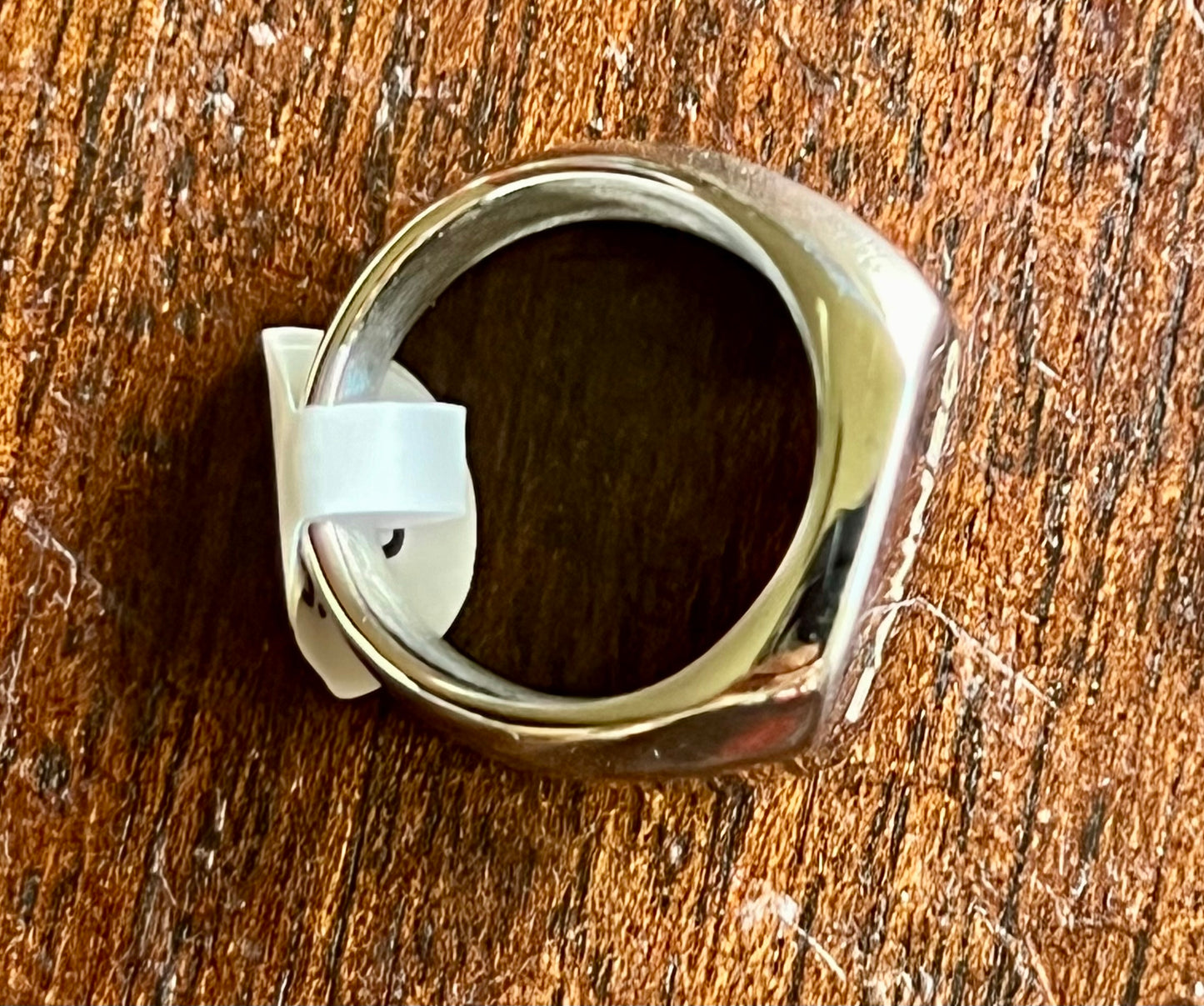 BANNED Capital Chrome Silver Ring US Size 9