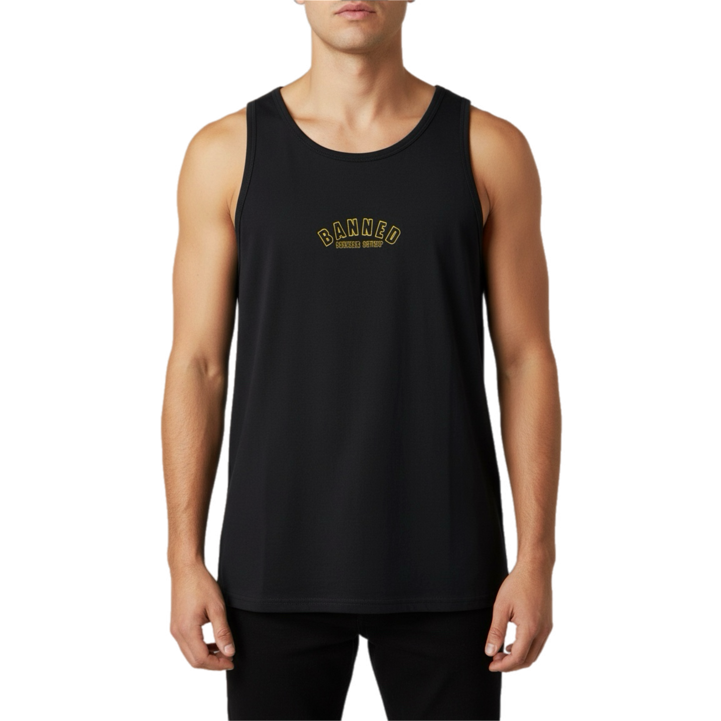 Banned Varsity Vintage Center Logo Tank Top