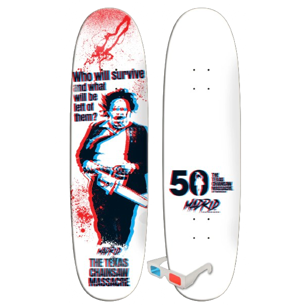 Madrid X Chainsaw Massacre SURVIVE 3D Skateboard Deck *PRE-ORDER Now