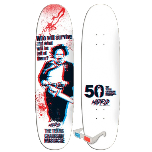 Madrid X Chainsaw Massacre SURVIVE 3D Skateboard Deck *PRE-ORDER Now