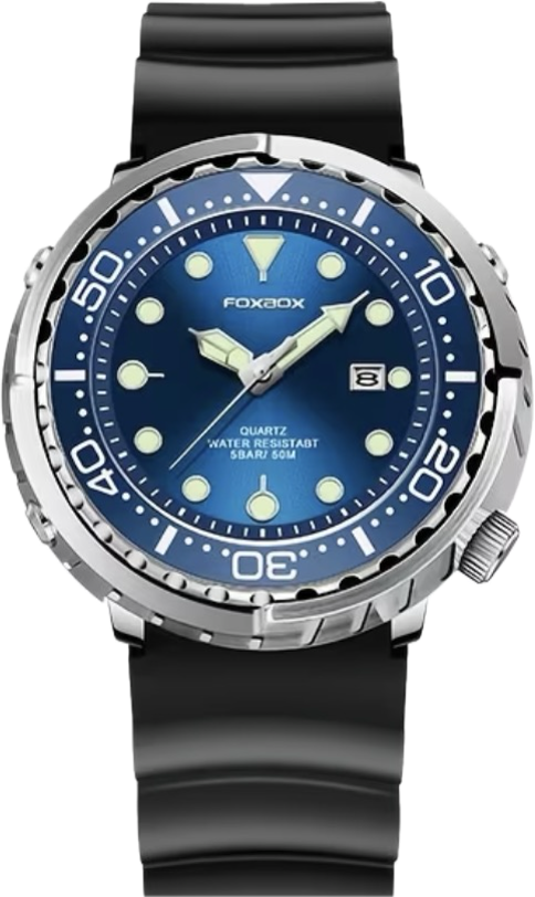 Tuna Can Style Diving Blue Dial 47mm Watch
